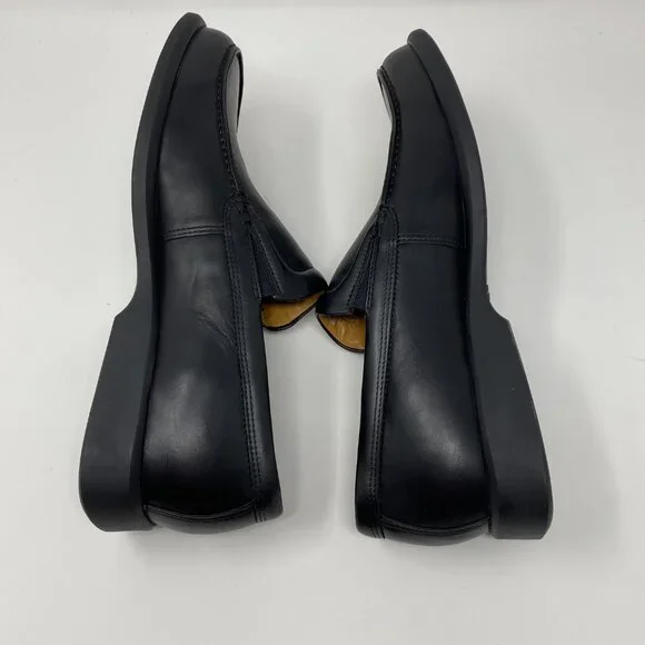 NEW ecco leather slip on loafers